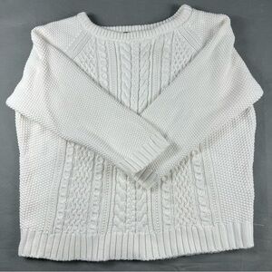 Vintage J Crew Crop 3/4 Sleeve Cotton Sweater